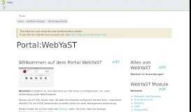 
							         Portal:WebYaST – openSUSE Wiki								  
							    