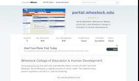 
							         Portal.wheelock.edu website. Wheelock College of Education ...								  
							    