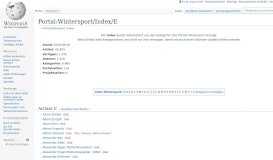 
							         Portal:Wintersport/Index/E – Wikipedia								  
							    
