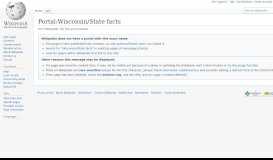 
							         Portal:Wisconsin/State facts - Wikipedia								  
							    