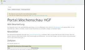 
							         Portal:Wochenschau HGF – openSUSE Wiki								  
							    