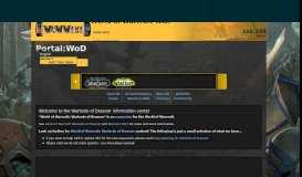 
							         Portal:WoD | WoWWiki | FANDOM powered by Wikia								  
							    