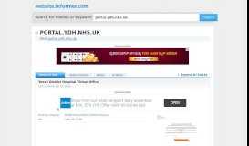 
							         portal.ydh.nhs.uk at Website Informer. Visit Portal Ydh.								  
							    