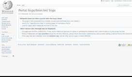 
							         Portal:Yoga/Selected Yoga - Wikipedia								  
							    