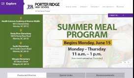 
							         Porter Ridge High / Homepage - Union County Public Schools								  
							    