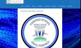 
							         Portfield Staff Portal Link Page – Portfield School								  
							    