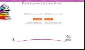 
							         Porth Ysgolion | Schools' Portal								  
							    