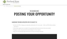 
							         Portland State Advising & Career Services: Careers | Posting Jobs ...								  
							    