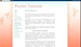 
							         Portlet lifecycle - Portlet Tutorial								  
							    