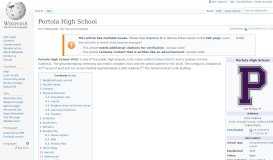 
							         Portola High School - Wikipedia								  
							    