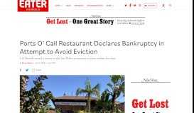 
							         Ports O' Call in San Pedro Declares Bankruptcy to Avoid Eviction ...								  
							    