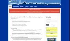 
							         Portsmouth City Council Electronic Tendering Site - Home								  
							    