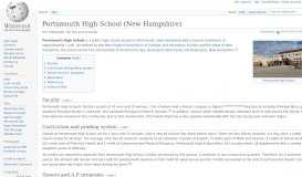 
							         Portsmouth High School (New Hampshire) - Wikipedia								  
							    