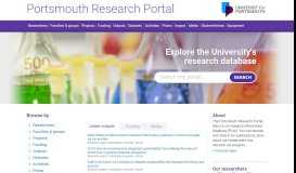 
							         Portsmouth Research Portal - University of Portsmouth								  
							    