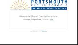 
							         Portsmouth Schools Portal								  
							    
