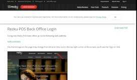 
							         POS System | Rezku Point of Sale | Back Office Login Support								  
							    