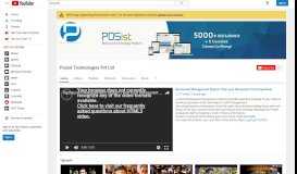 
							         Posist Technologies Pvt Ltd - YouTube								  
							    
