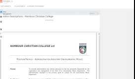 
							         Position Descriptions - Nambour Christian College								  
							    