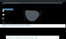 
							         Positive and negative test cases for login page - Software Quality ...								  
							    