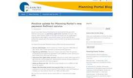 
							         Positive uptake for Planning Portal's new payment ReDirect service ...								  
							    