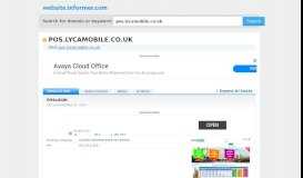 
							         pos.lycamobile.co.uk at Website Informer. POSLOGIN. Visit ...								  
							    