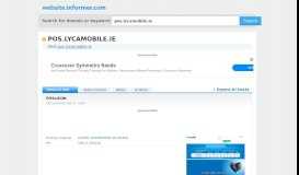
							         pos.lycamobile.ie at Website Informer. POSLOGIN. Visit Pos ...								  
							    