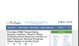 
							         Possible FREE Target Baby, Beauty, Fashion, Food & Other ...								  
							    