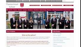 
							         Post-16 Options | Thamesmead School								  
							    