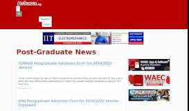 
							         Post-Graduate News - Bayero University Kano (BUK) - Myschool								  
							    