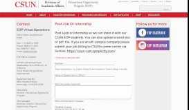 
							         Post Job Or Internship | California State University, Northridge - CSuN								  
							    