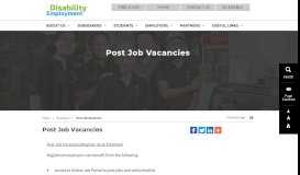 
							         Post Job Vacancies - SG Enable								  
							    