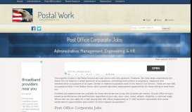 
							         Post Office Corporate Jobs in Administrative, Management ...								  
							    