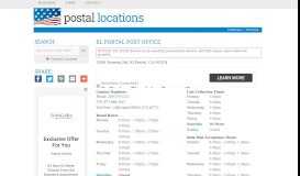 
							         Post Office in El Portal, CA - Hours and Location - Postal Locations								  
							    