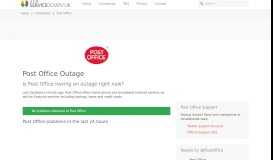 
							         Post Office Outage: Current Problems and Outages • Is The ...								  
							    