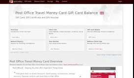 
							         Post Office Travel Money Card | Gift Card Balance Check ...								  
							    