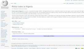 
							         Postal codes in Nigeria - Wikipedia								  
							    