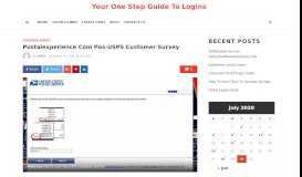 
							         Postalexperience Com Pos-USPS Customer Survey - Your ...								  
							    