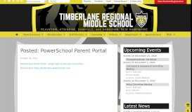 
							         Posted: PowerSchool Parent Portal – Timberlane Regional Middle ...								  
							    