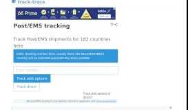 
							         Post/EMS tracking - track-trace								  
							    