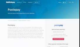 
							         Postepay: Italian payment method for your ... - MultiSafepay								  
							    