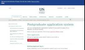 
							         Postgraduate application system : How to apply ... - University of Sussex								  
							    