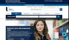 
							         Postgraduate courses - Ulster University								  
							    