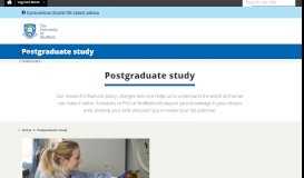 
							         Postgraduate online application form | Postgraduate study | The ...								  
							    