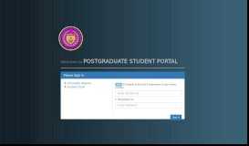 
							         POSTGRADUATE STUDENT PORTAL - UniSHAMS								  
							    