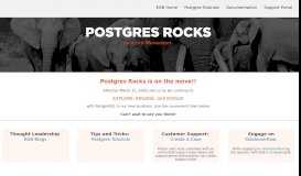 
							         Postgres Rocks! Powered by EDB - Home - Postgres Rocks								  
							    
