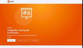 
							         Postgres Training and Certification: Delivered by Experts | EnterpriseDB								  
							    