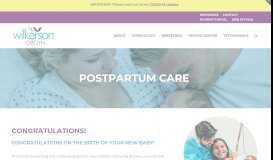 
							         Postpartum Care Wilkerson OB/GYN Raleigh NC								  
							    