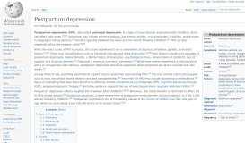 
							         Postpartum depression - Wikipedia								  
							    