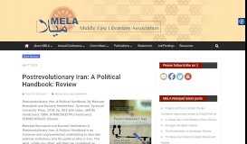 
							         Postrevolutionary Iran: A Political Handbook: Review | Middle East ...								  
							    