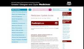 
							         PostScript Acute 16 (Apr 2014) - GGC Medicines :								  
							    